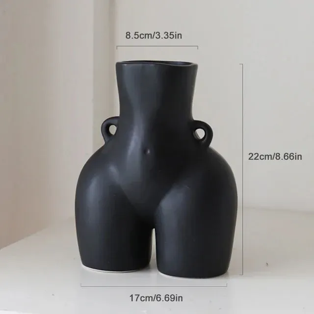 Human Body Sculpture Ceramic Vase
