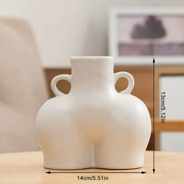 Human Body Sculpture Ceramic Vase