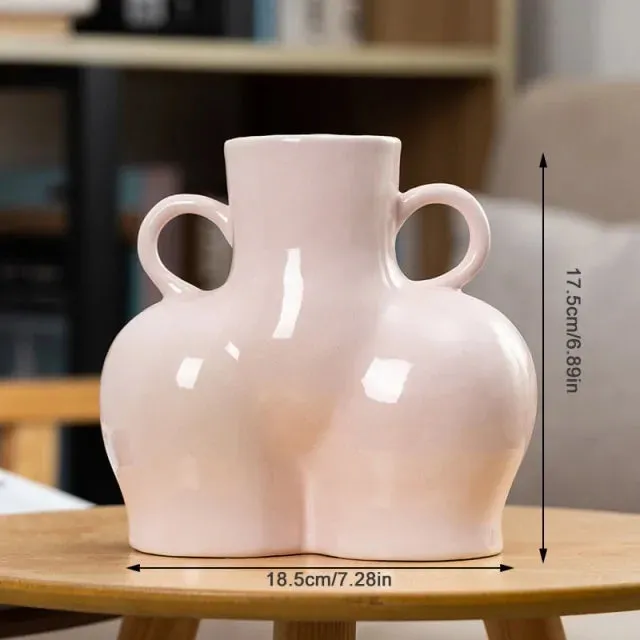 Human Body Sculpture Ceramic Vase