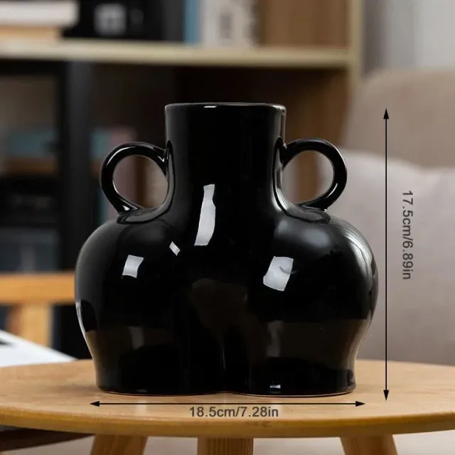 Human Body Sculpture Ceramic Vase
