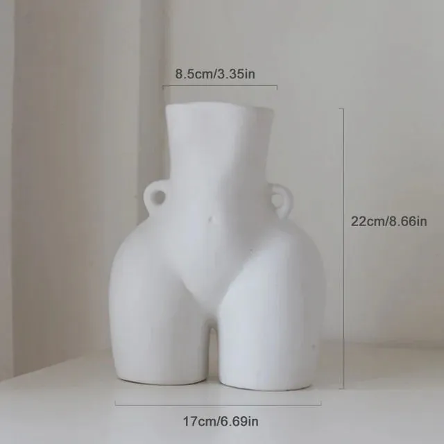 Human Body Sculpture Ceramic Vase