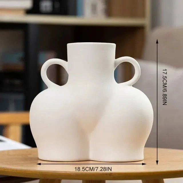 Human Body Sculpture Ceramic Vase