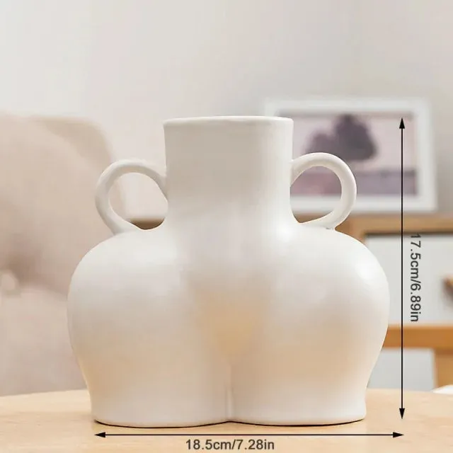 Human Body Sculpture Ceramic Vase