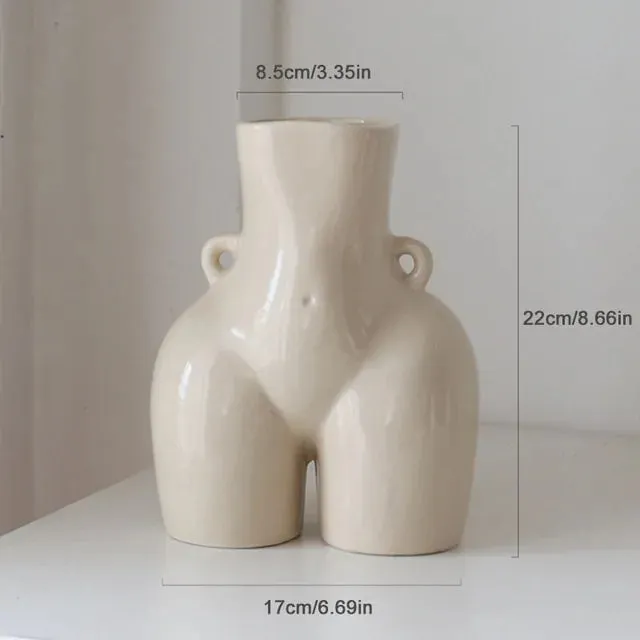 Human Body Sculpture Ceramic Vase