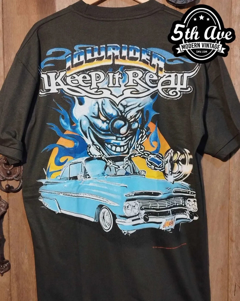 Keep It Real - Rollin hard lowrider low rider car culture t shirt