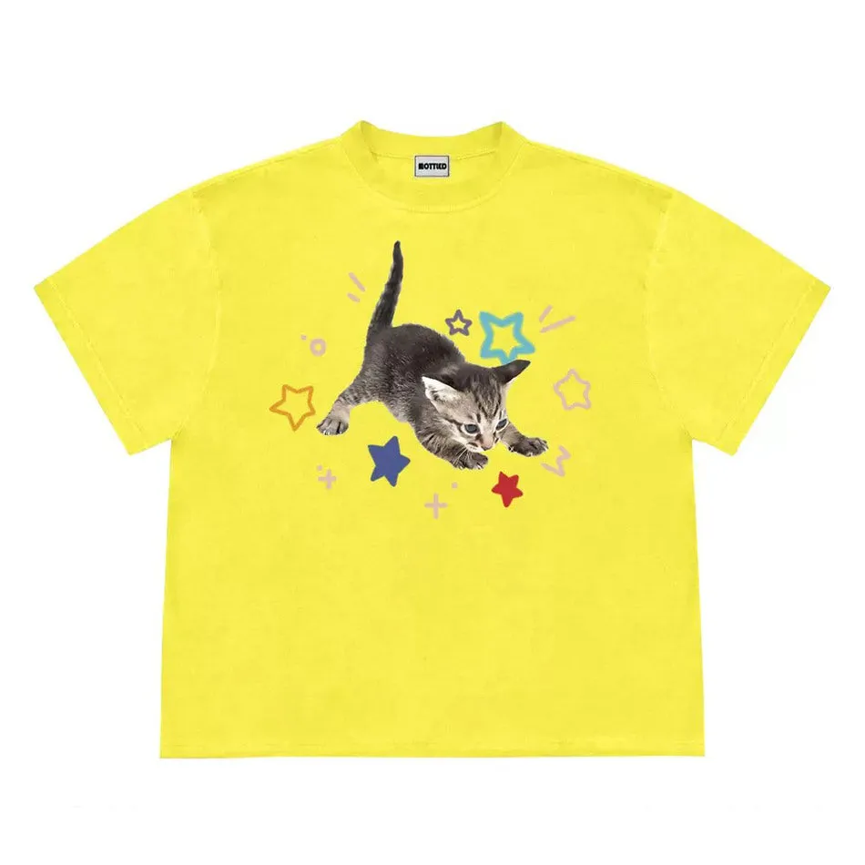 Kitten and Stars T-Shirt