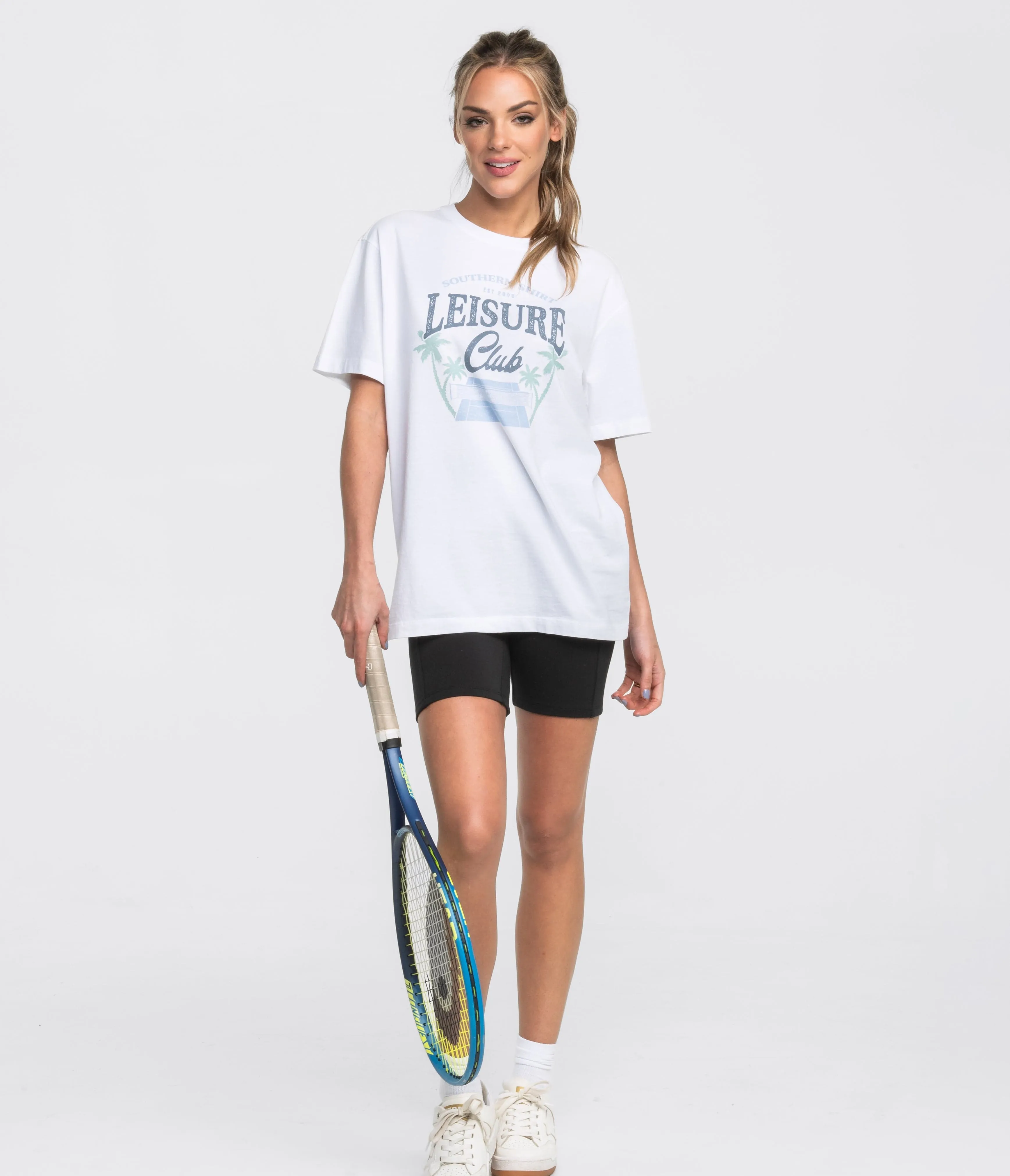 Leisure Club Tee SS - Bright White