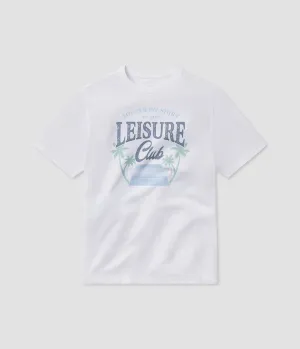 Leisure Club Tee SS - Bright White