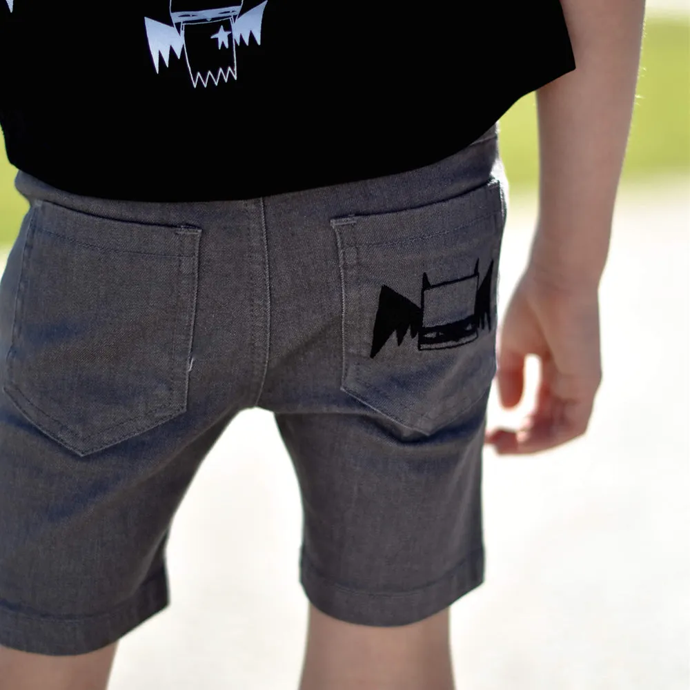 Little Lords Boys Grey Hey Shorty