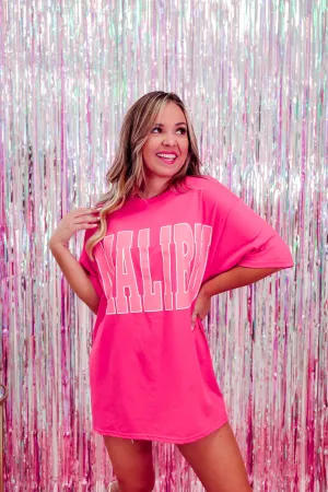 Malibu Graphic Tee - Pink