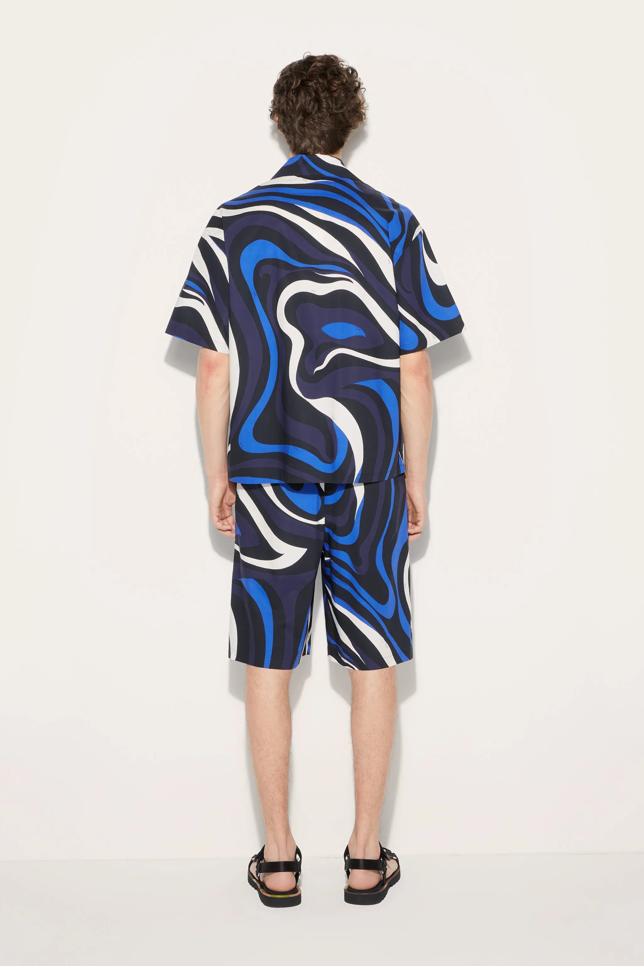 Marmo-Print Cotton Shirt