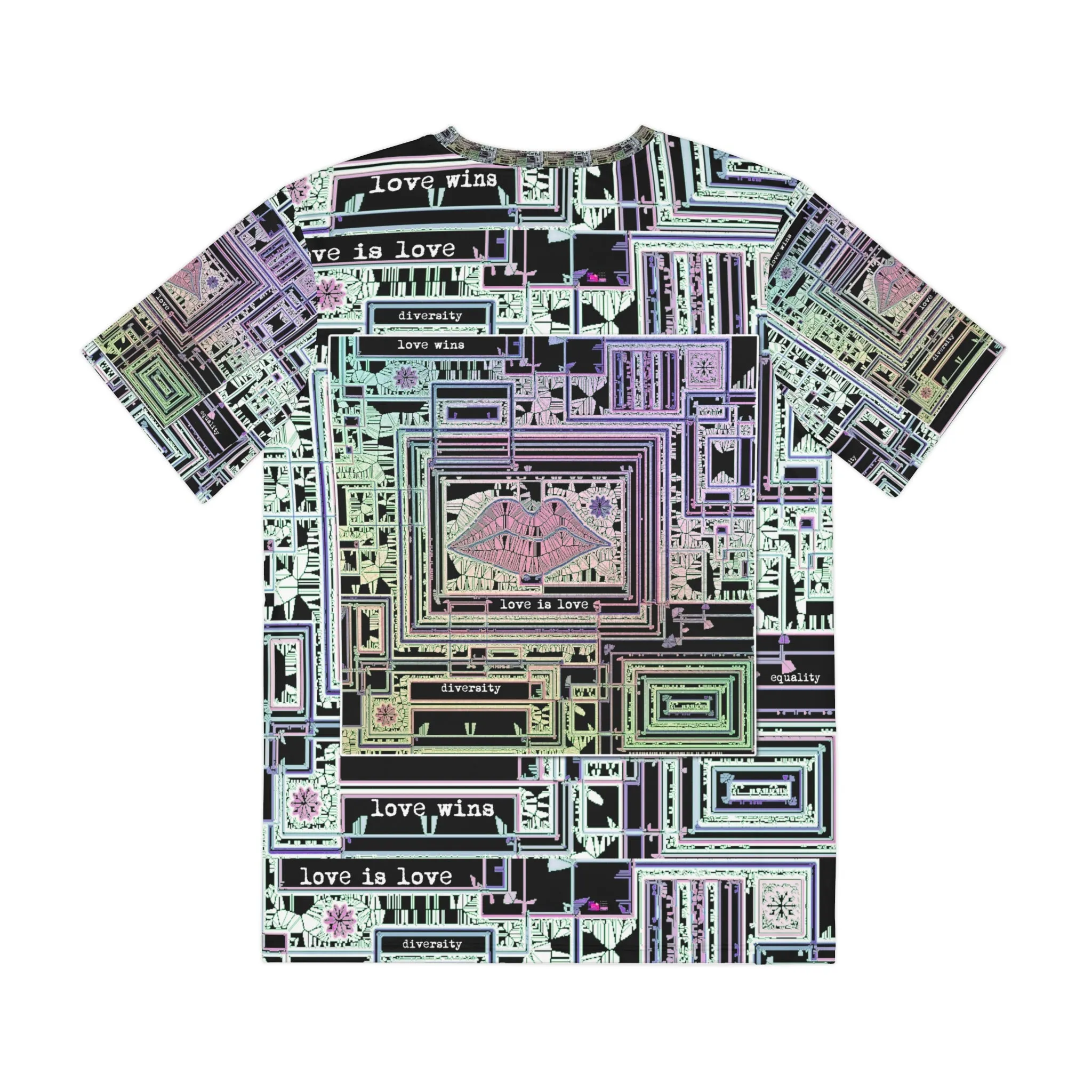 Men's Polyester Tee (AOP) LOVE IS LOVE