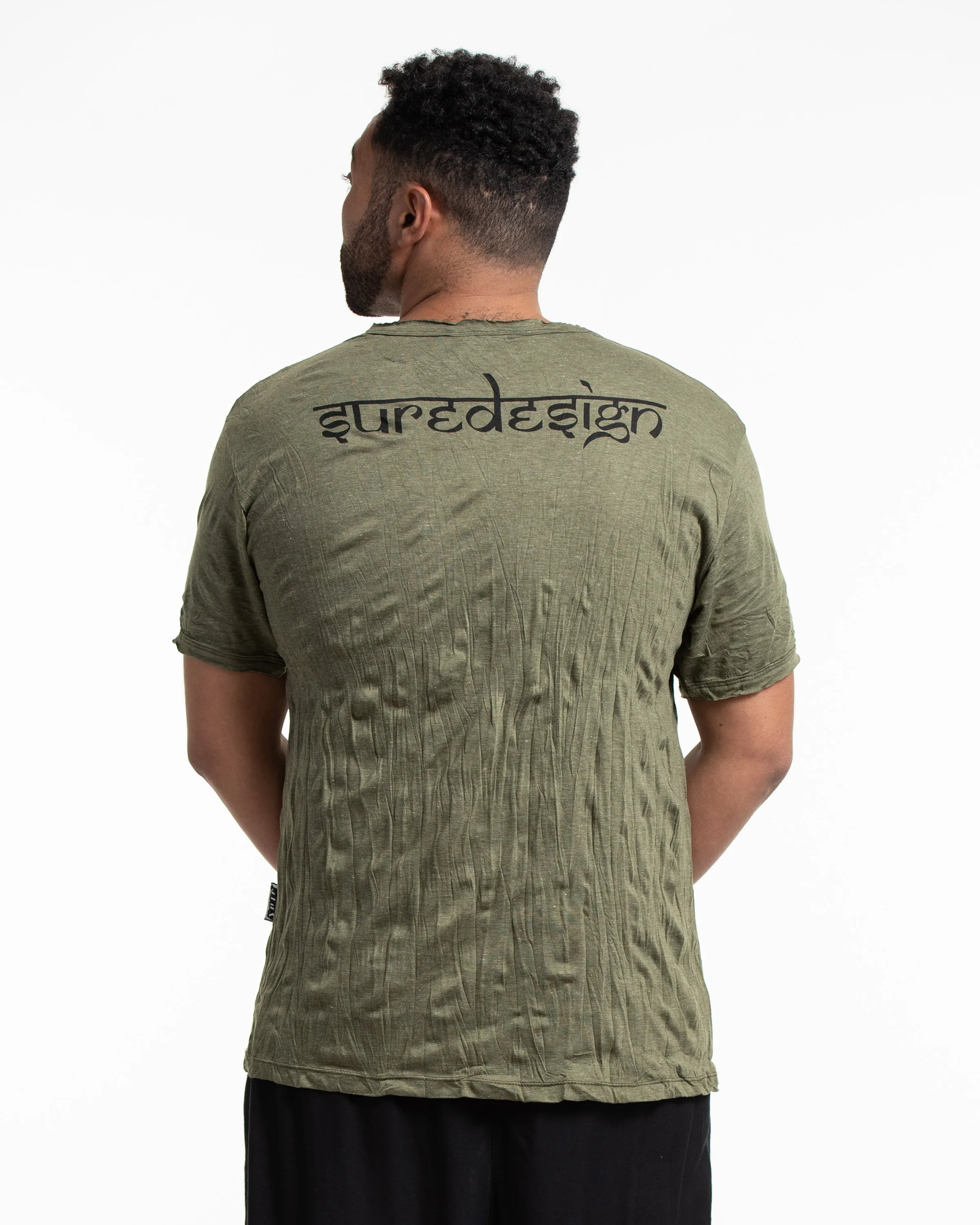 Mens Tribal Masks T-Shirt in Green