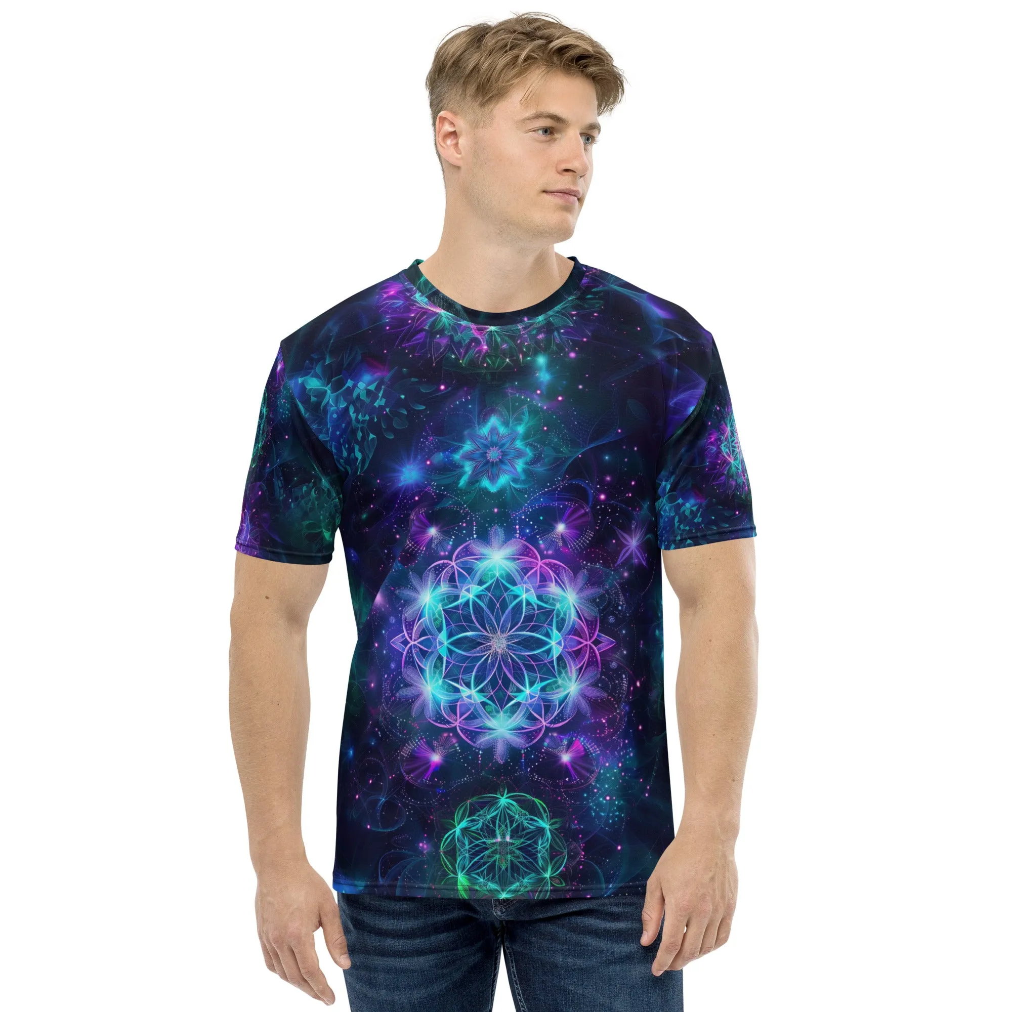 Neon Sacred Geometry Men's t-shirt