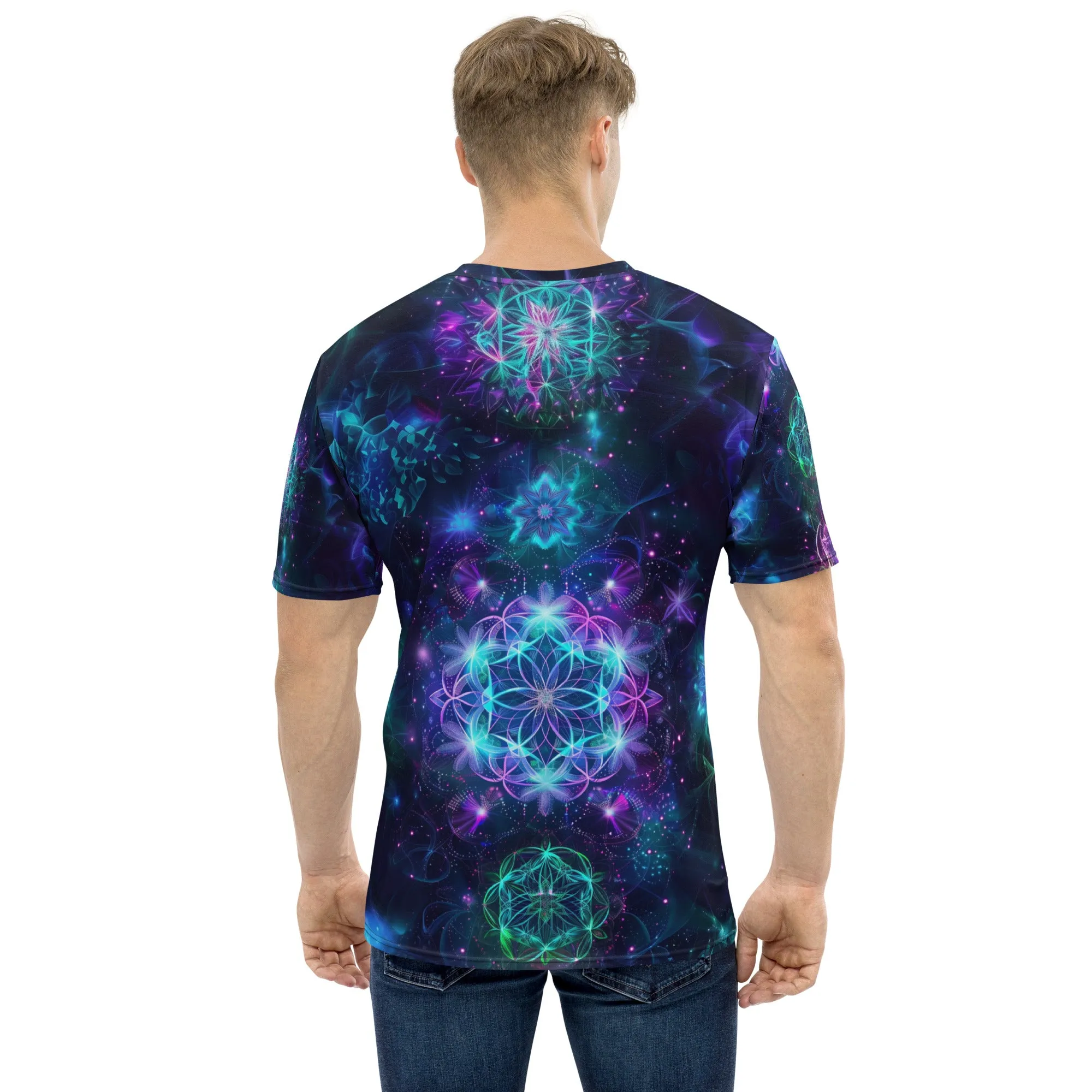 Neon Sacred Geometry Men's t-shirt