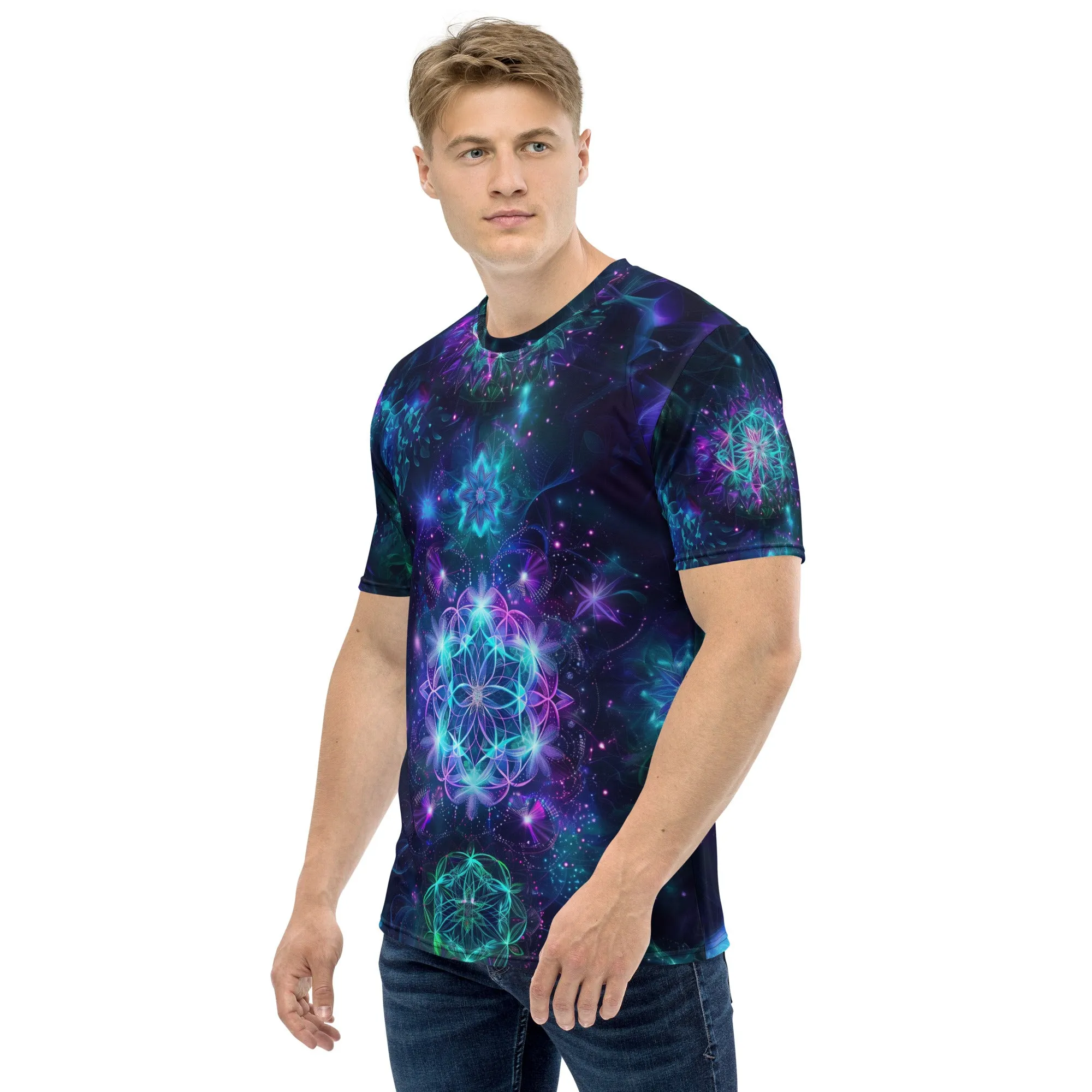 Neon Sacred Geometry Men's t-shirt