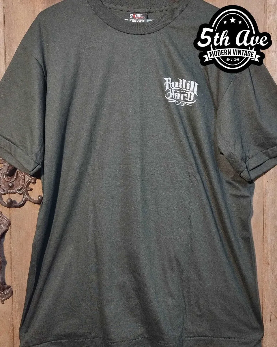Old School - Rollin hard lowrider low rider car culture t shirt