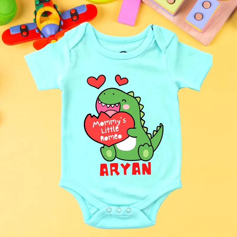 Personalized Mommy's Little Romeo Valentine Special Onesie for Babies