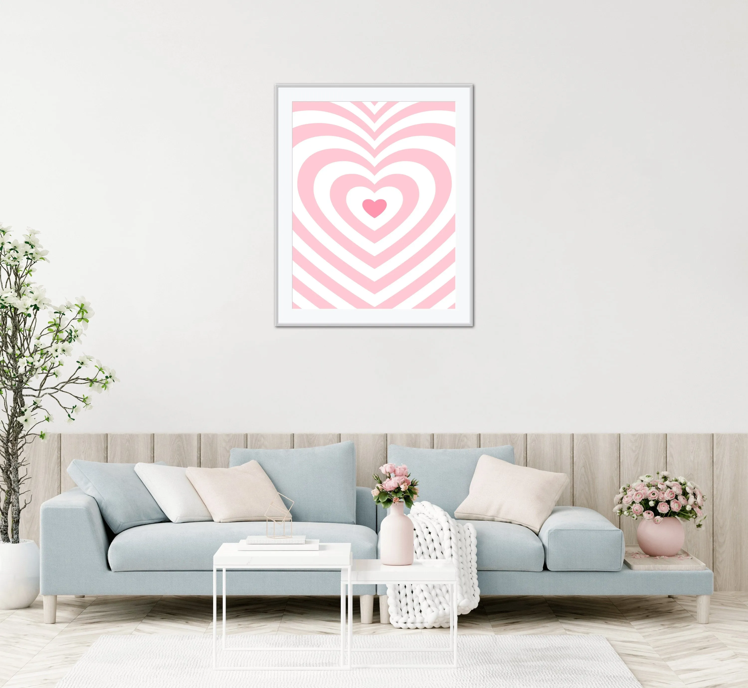Pink Preppy Wall Art PRINTABLE WALL ART, Preppy Room Decor, Trippy Poster, Heart Print, Y2K Poster, Groovy Decor, Trippy Art, Preppy Art