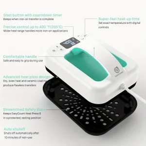 Portable Europe Plug Heat Press for TShirts and Vinyl Projects