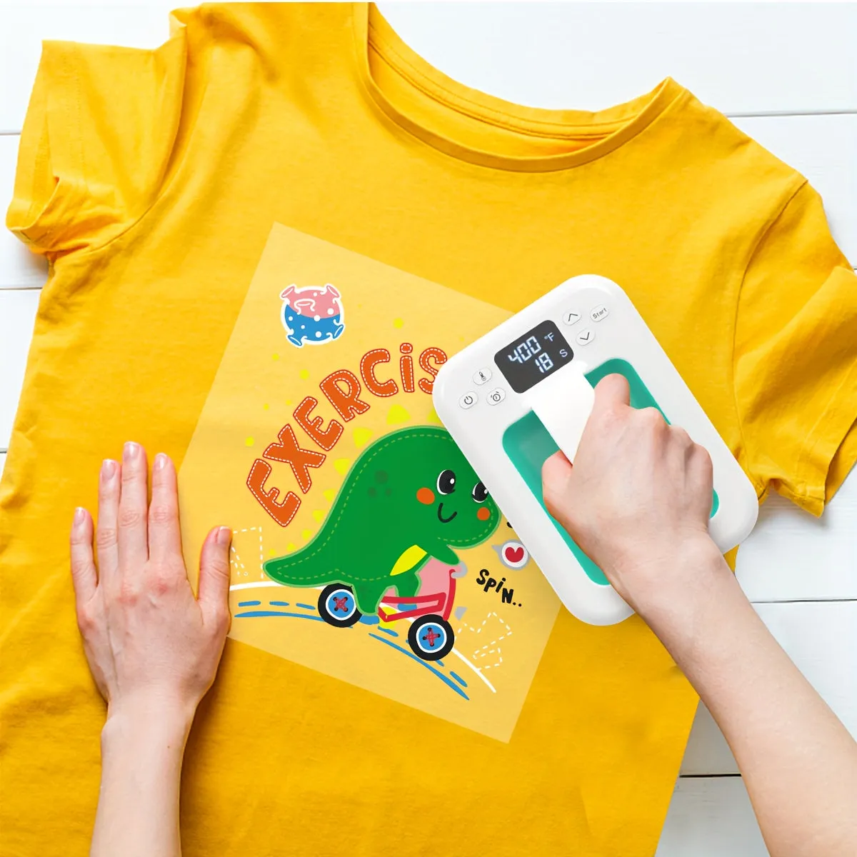 Portable Europe Plug Heat Press for TShirts and Vinyl Projects