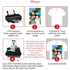 Premium 50sheet Sublimation Paper Ideal for Inkjet Printers