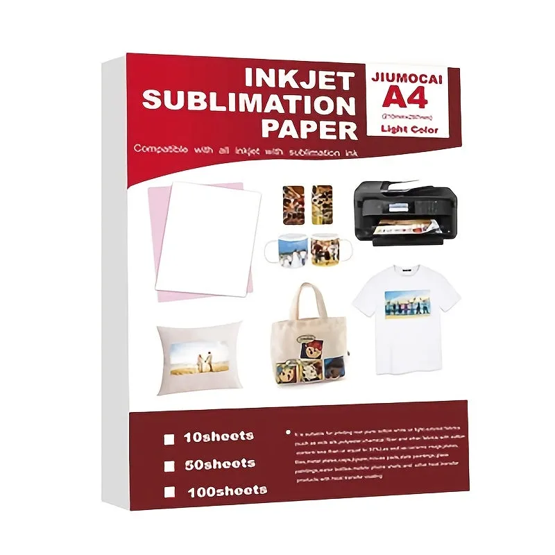 Premium 50sheet Sublimation Paper Ideal for Inkjet Printers