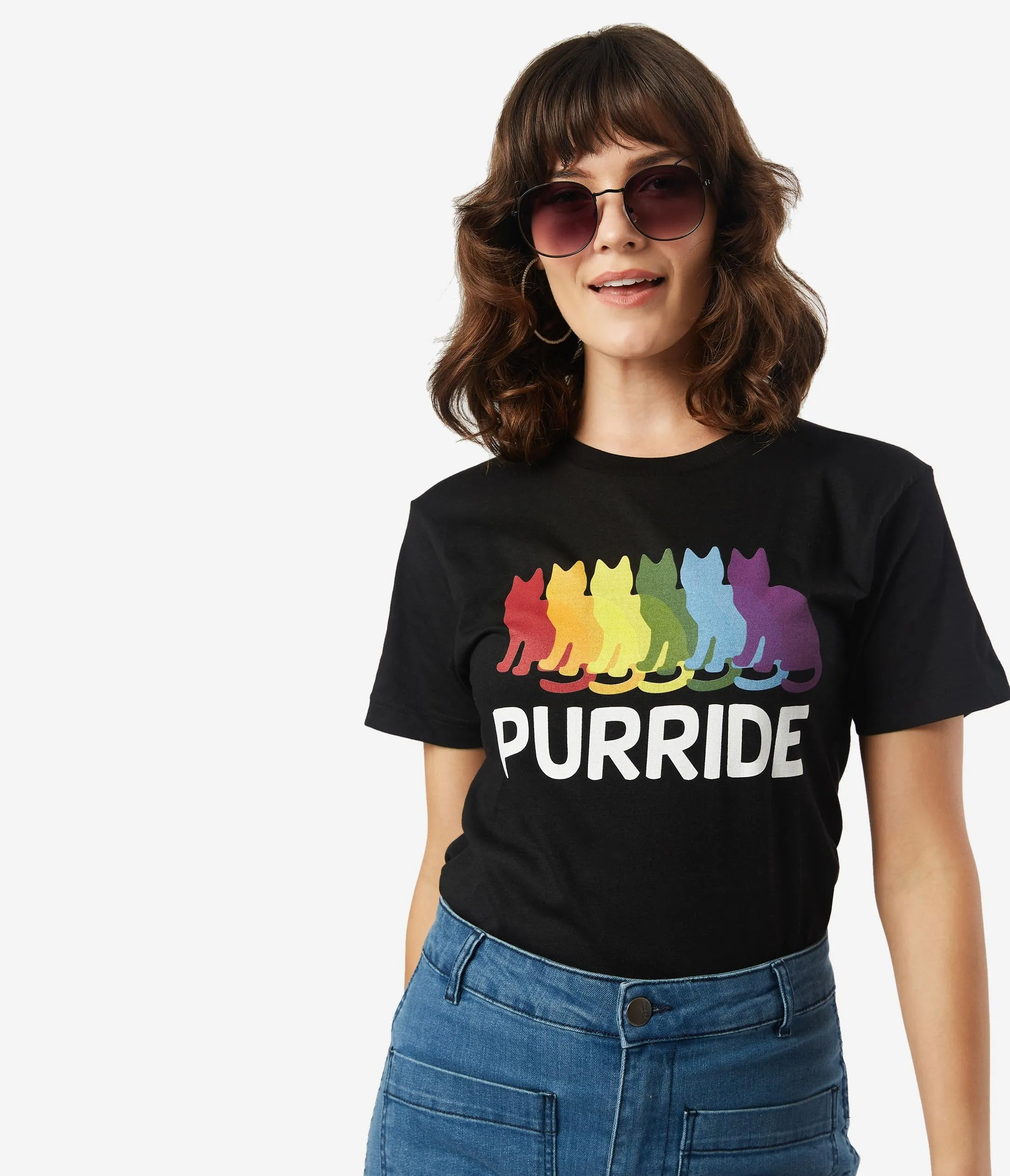Purride Rainbow Cats Unisex Tee