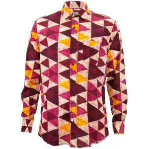Regular Fit Long Sleeve Shirt - Triangles