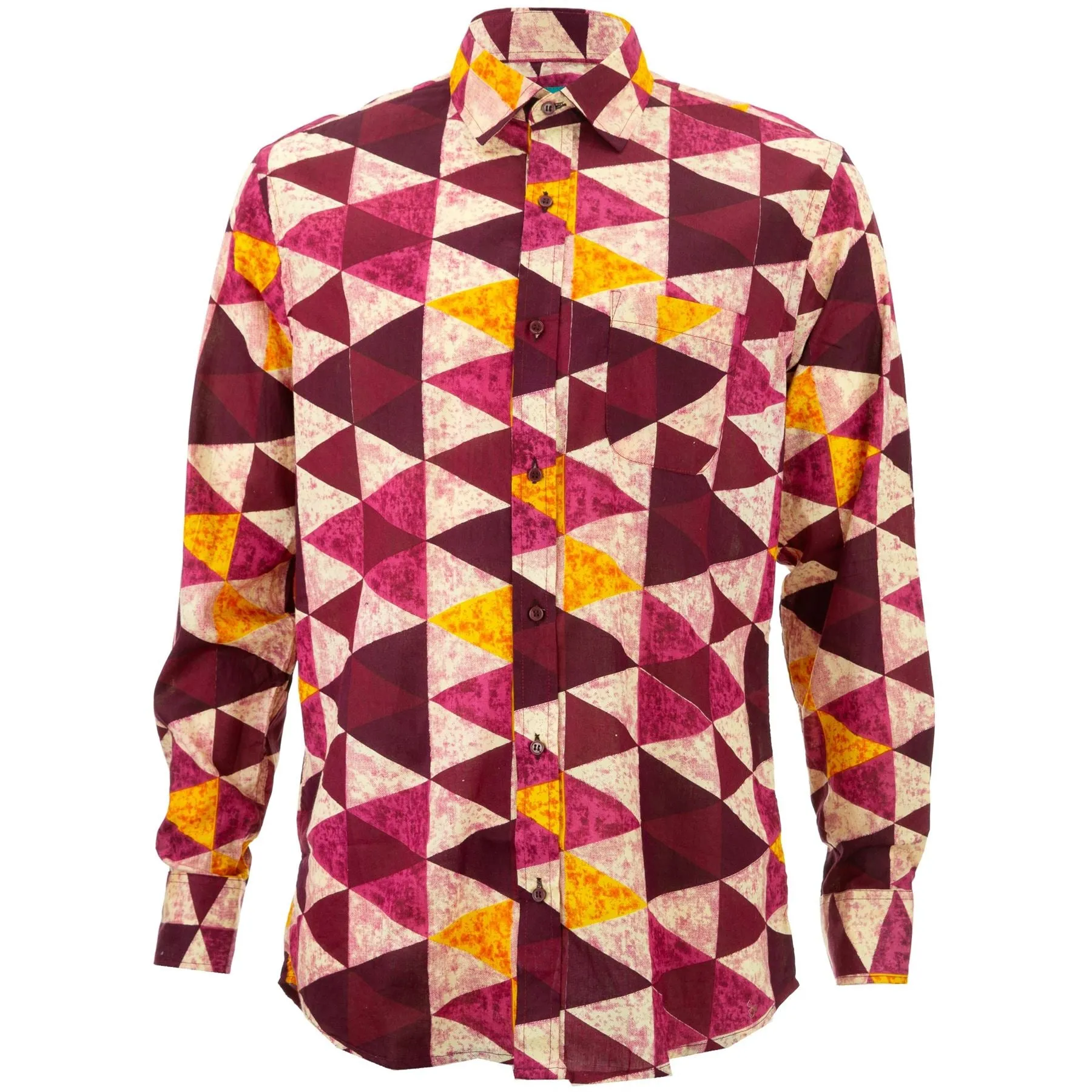 Regular Fit Long Sleeve Shirt - Triangles