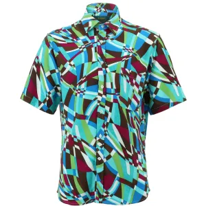Regular Fit Short Sleeve Shirt - Abstract