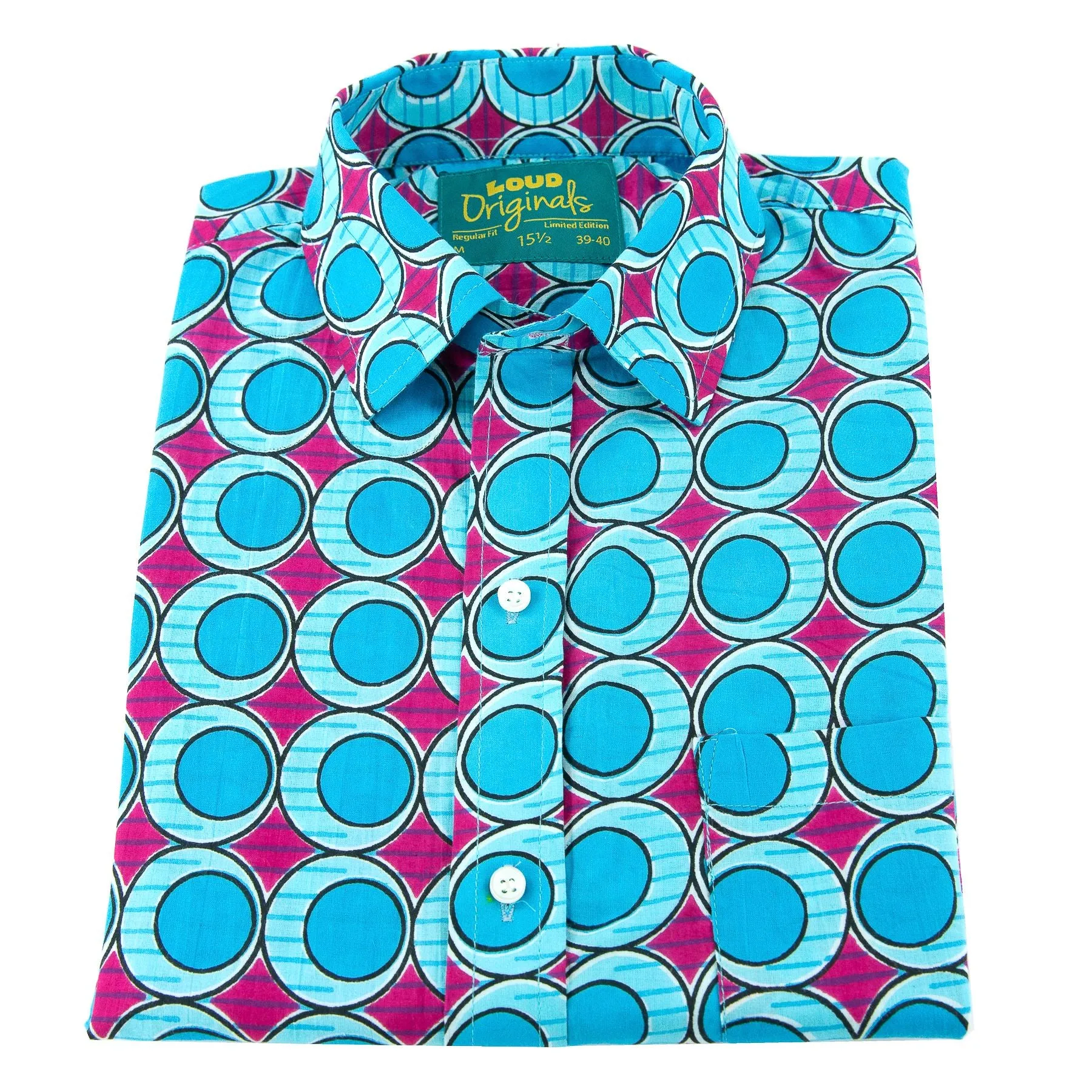 Regular Fit Short Sleeve Shirt - Blue Eggs