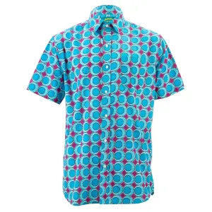 Regular Fit Short Sleeve Shirt - Blue Eggs