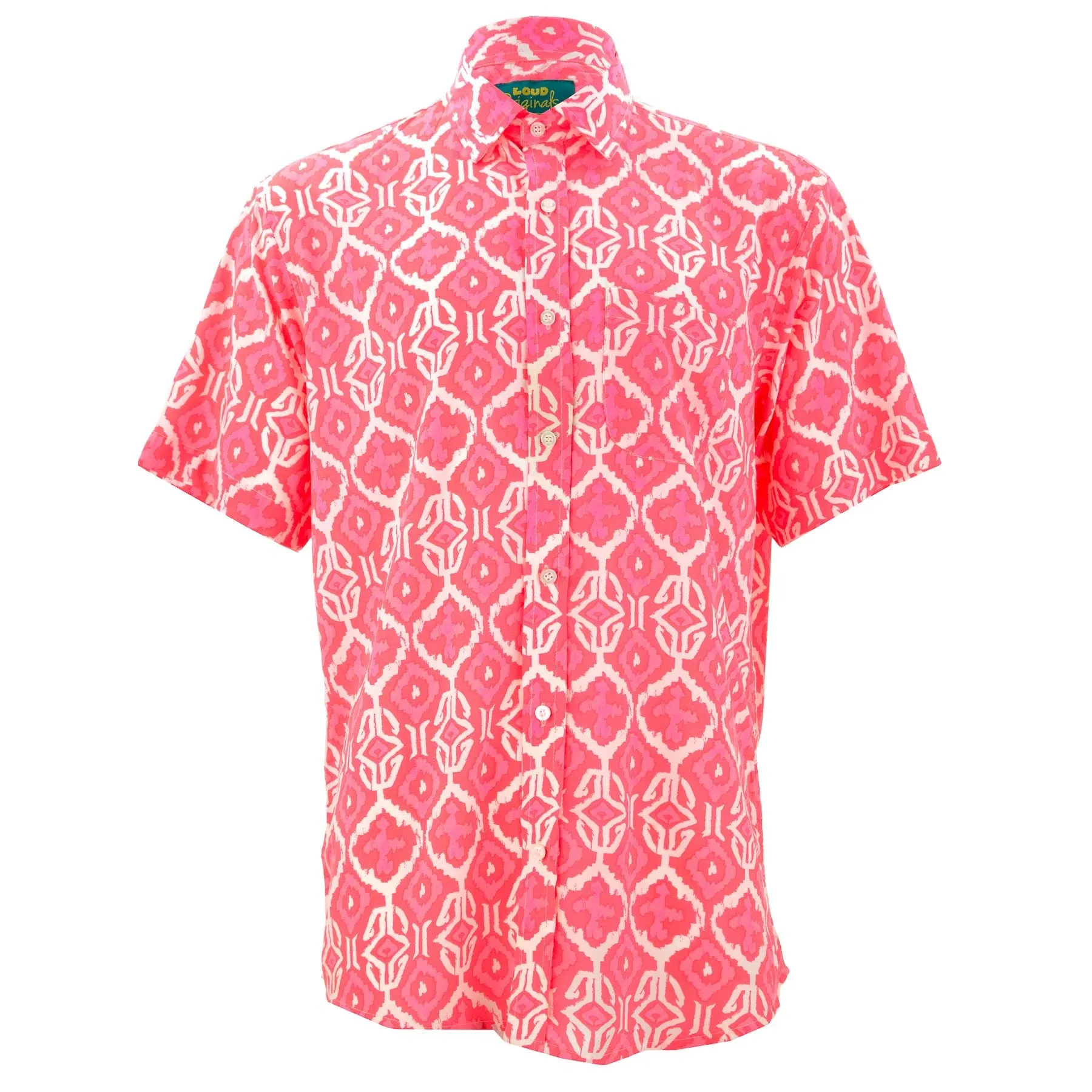 Regular Fit Short Sleeve Shirt - Ikat