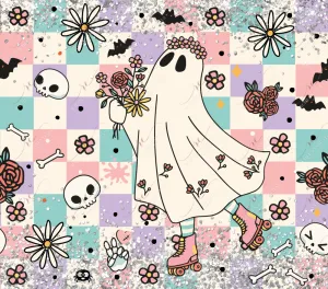 Retro Halloween-ready to press sublimation transfer print