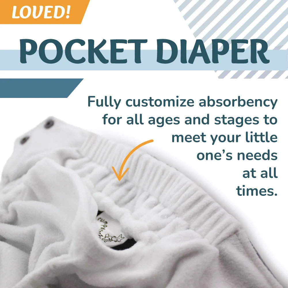 Rumparooz AWJ G3 One Size Pocket Cloth Diaper - Charlie