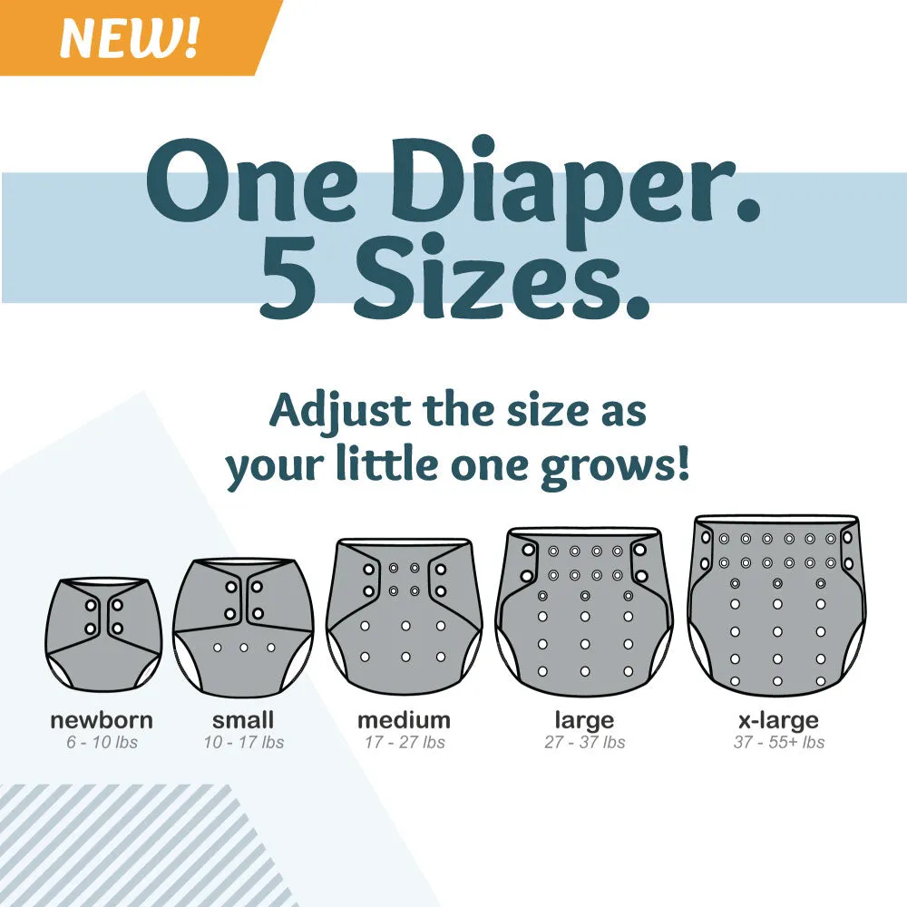 Rumparooz AWJ G3 One Size Pocket Cloth Diaper - Charlie