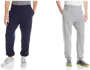 Russell Athletic Men's Dri Power Fleece Elastic Bottom Sweatpants, Relaxed Fit, Moisture Wicking, with or Without Pockets