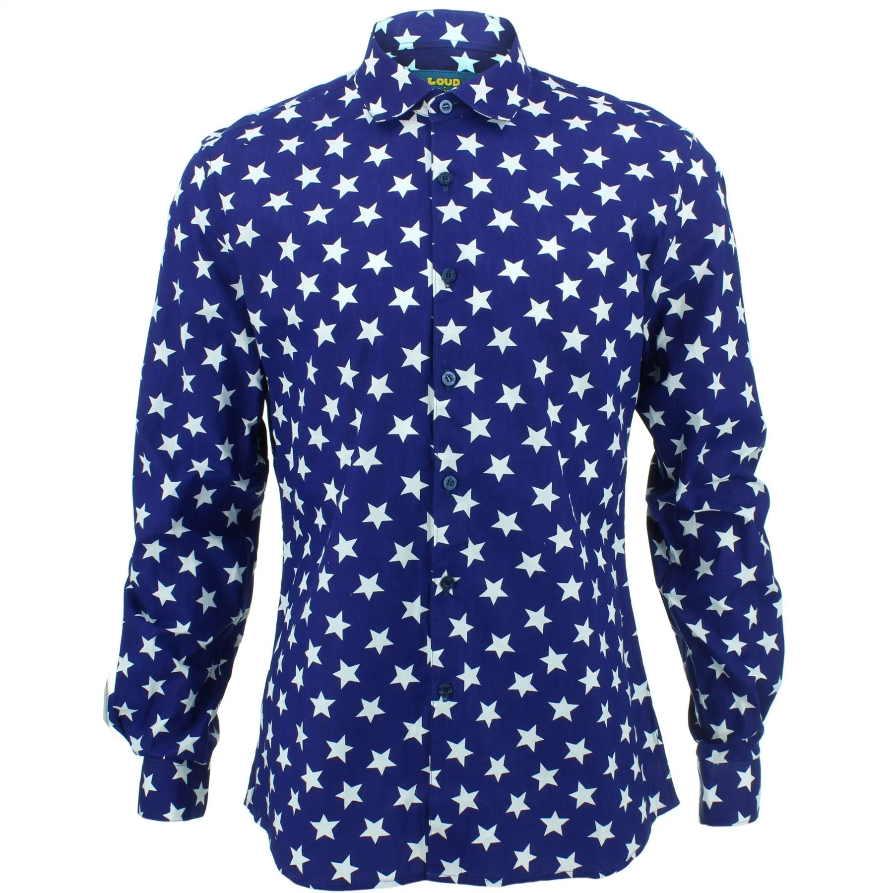 Slim Fit Long Sleeve Shirt - Stars
