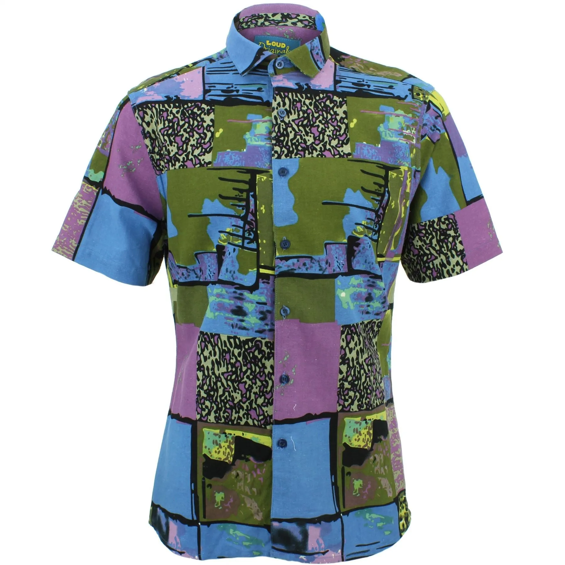 Slim Fit Short Sleeve Shirt - Spirals