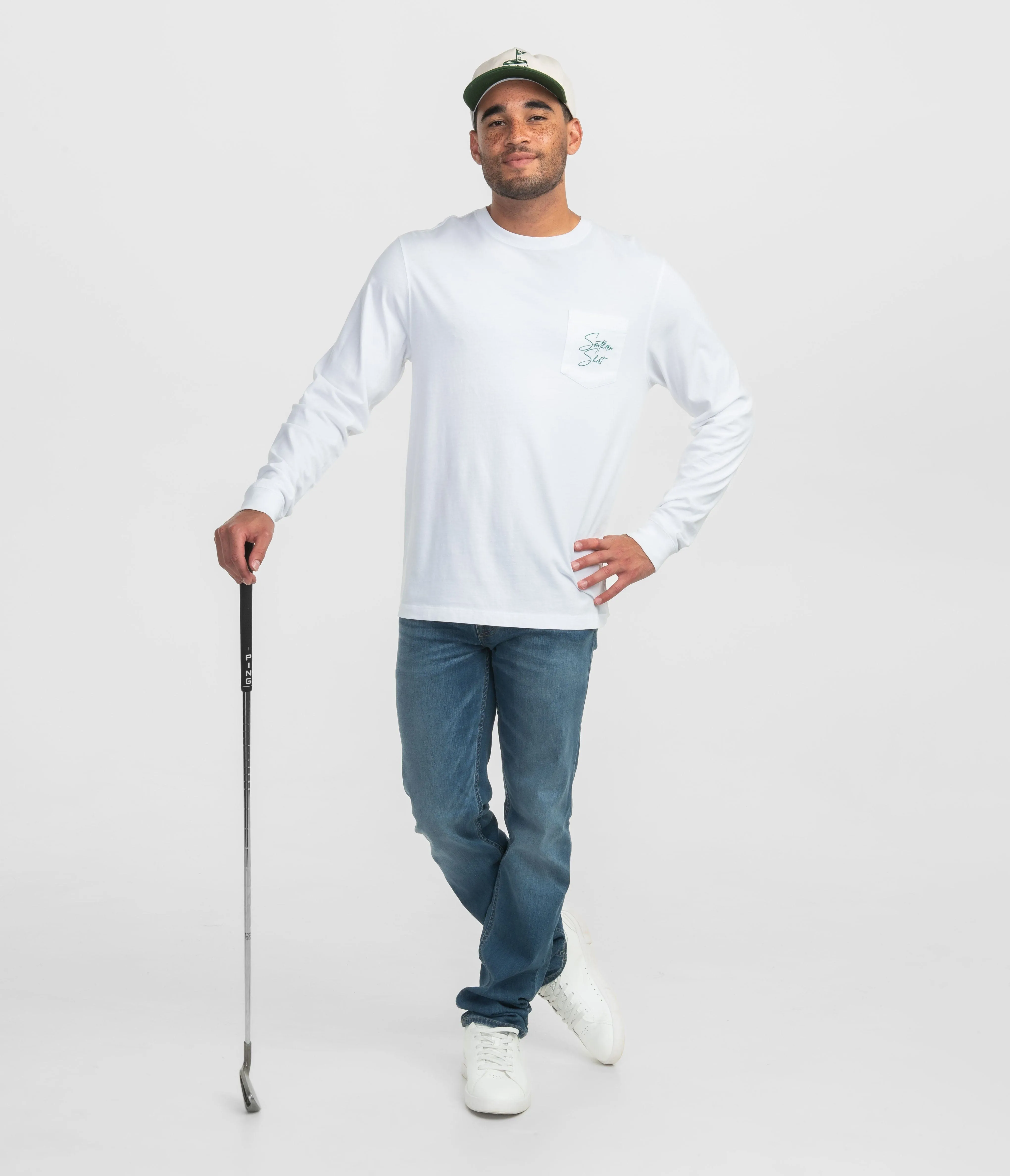 Stay The Course Tee LS - Bright White
