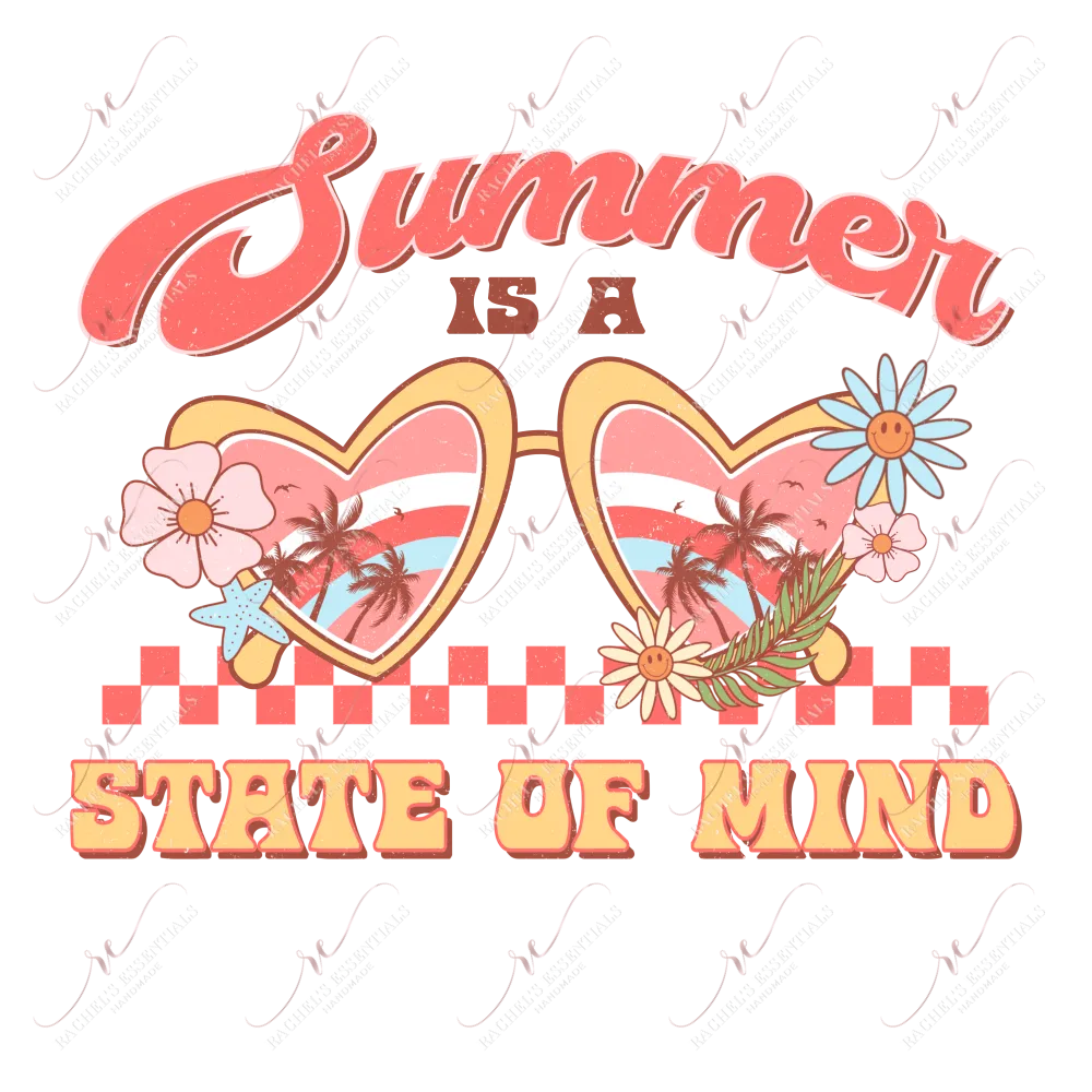 Summer is a state of mind-ready to press sublimation transfer print
