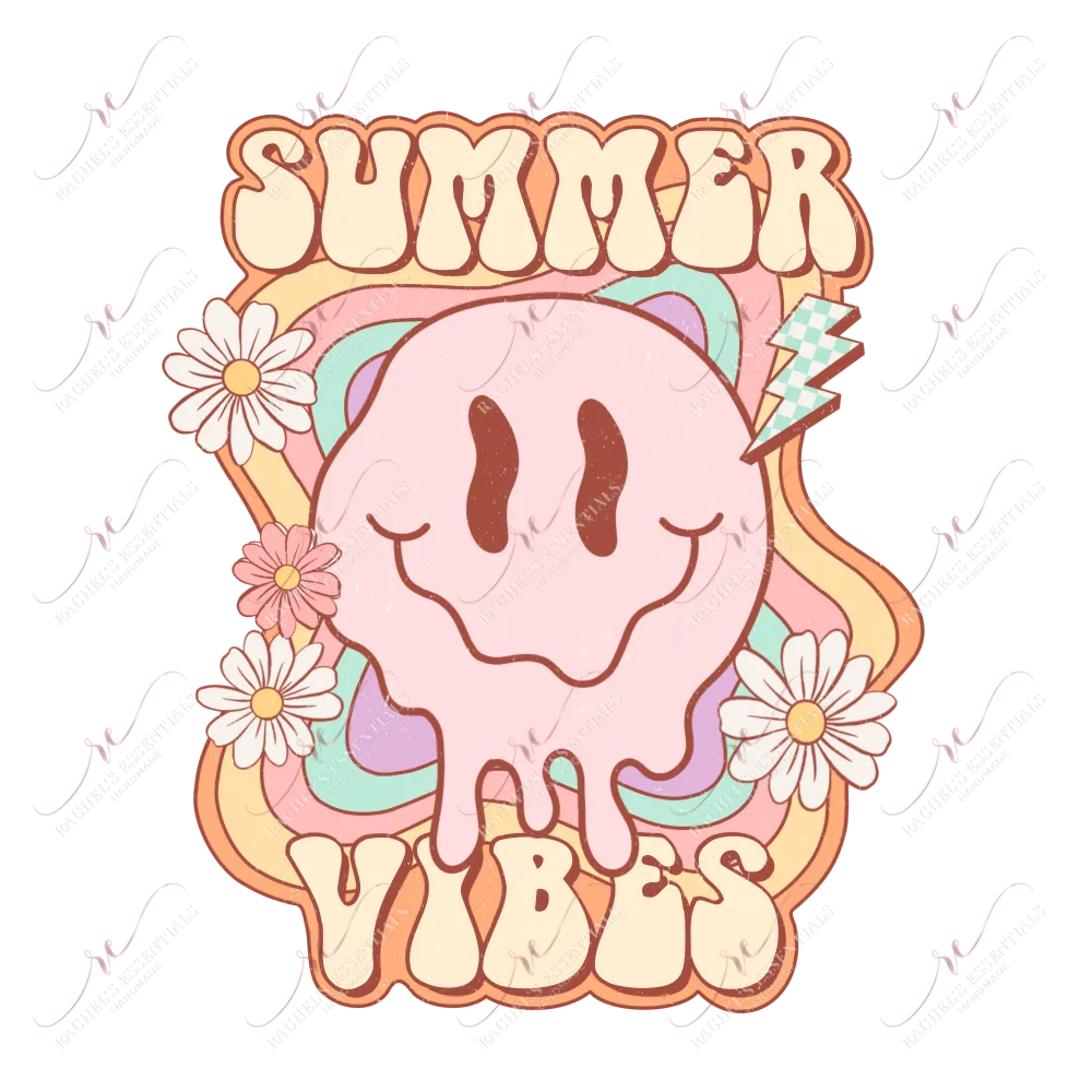 Summer Vibes-ready to press sublimation transfer print