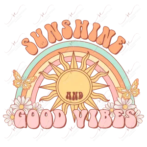 Sunshine & Good Vibes-ready to press sublimation transfer print