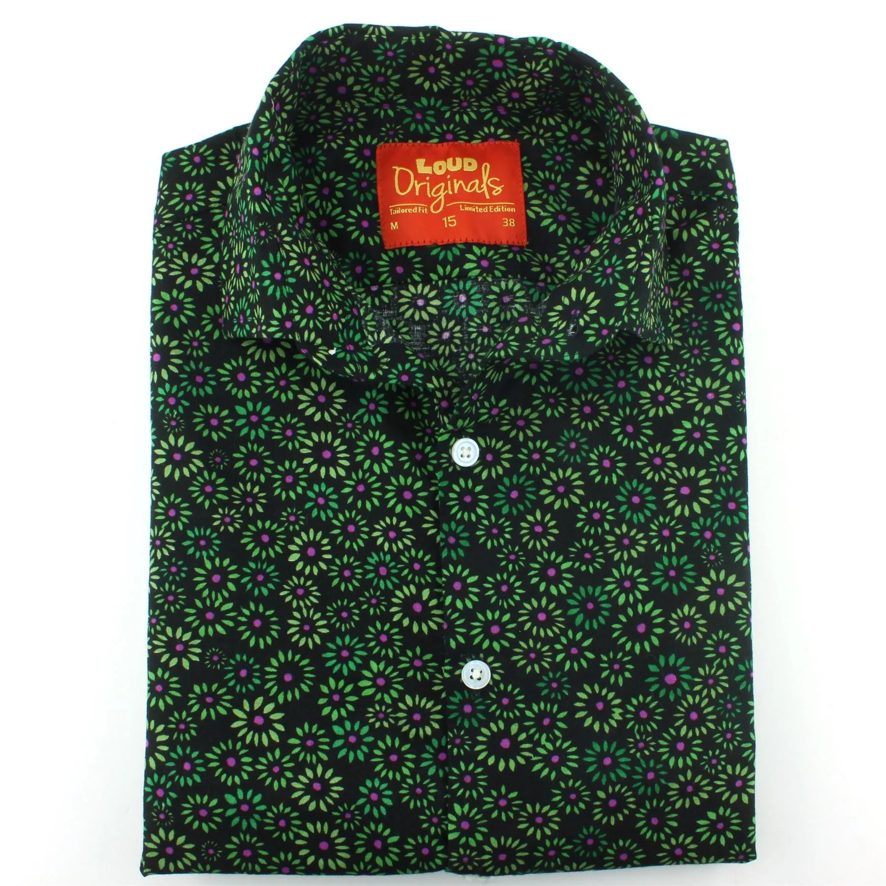 Tailored Fit Long Sleeve Shirt - Floral Burst