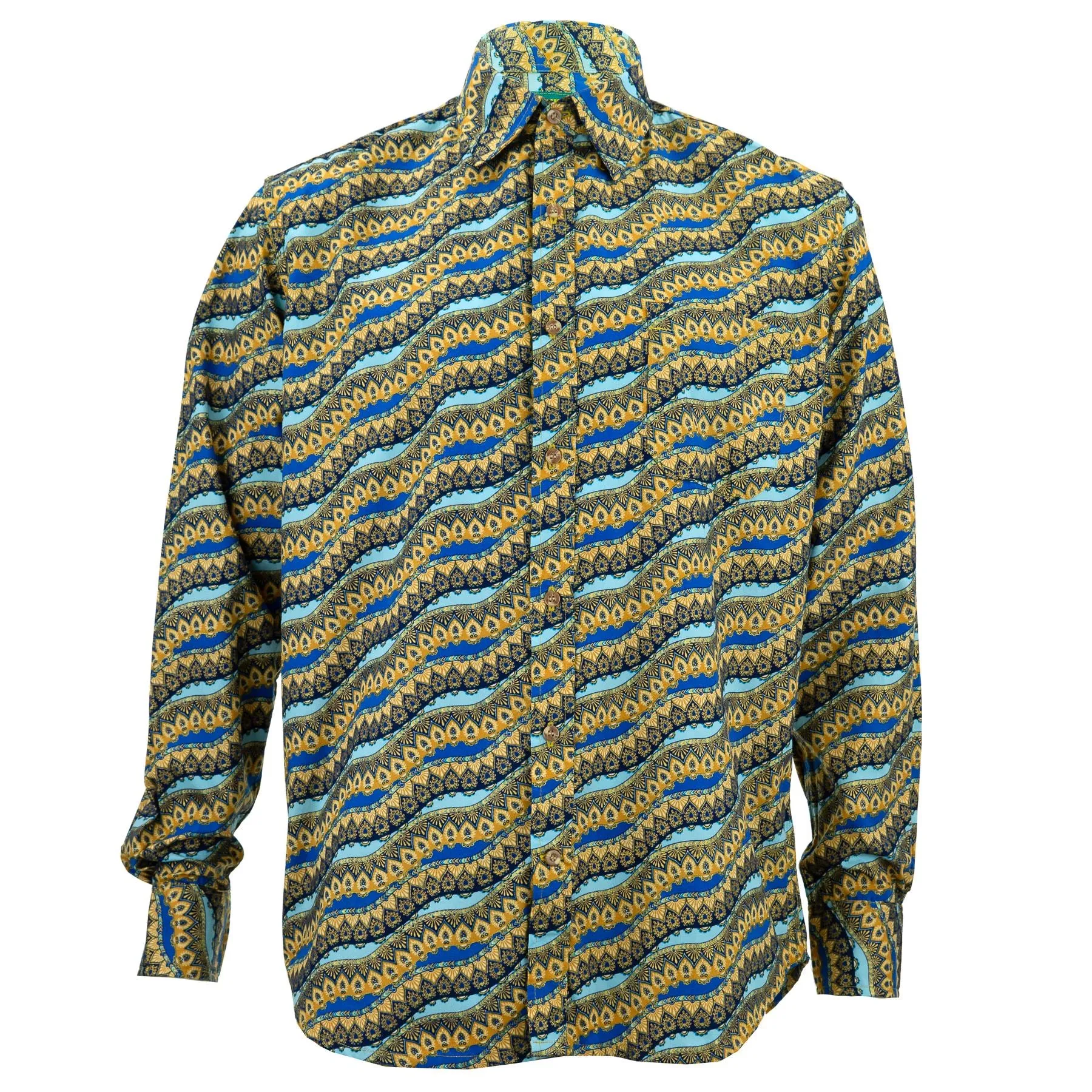 Tailored Fit Long Sleeve Shirt - Serpentine Flow