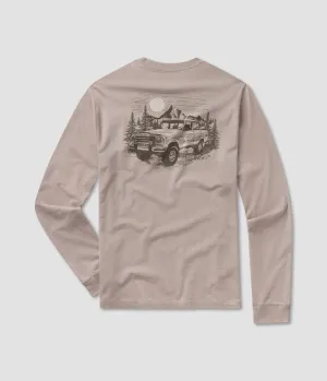 Trail Runner Tee LS - River Rock