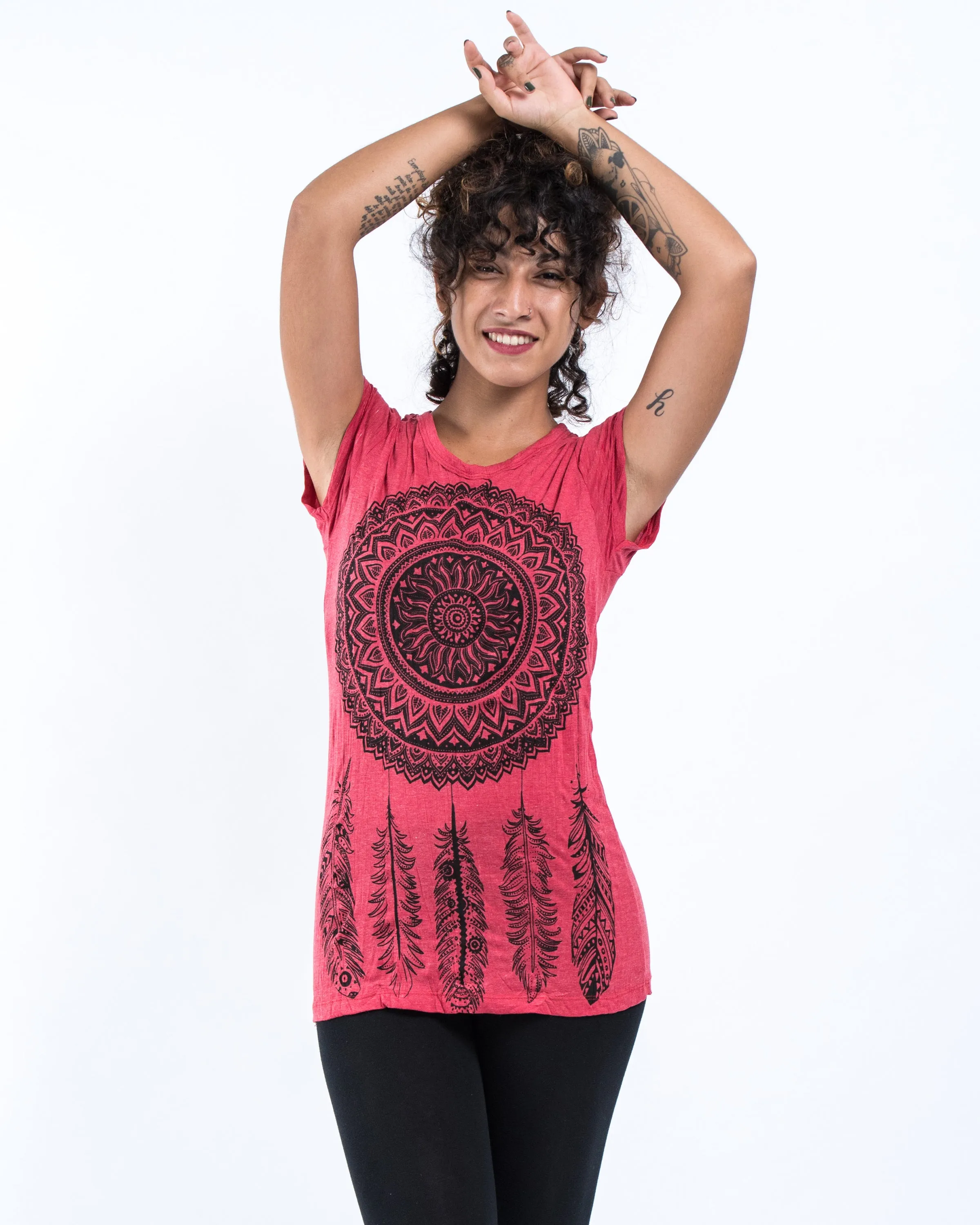 Womens Dreamcatcher T-Shirt in Red