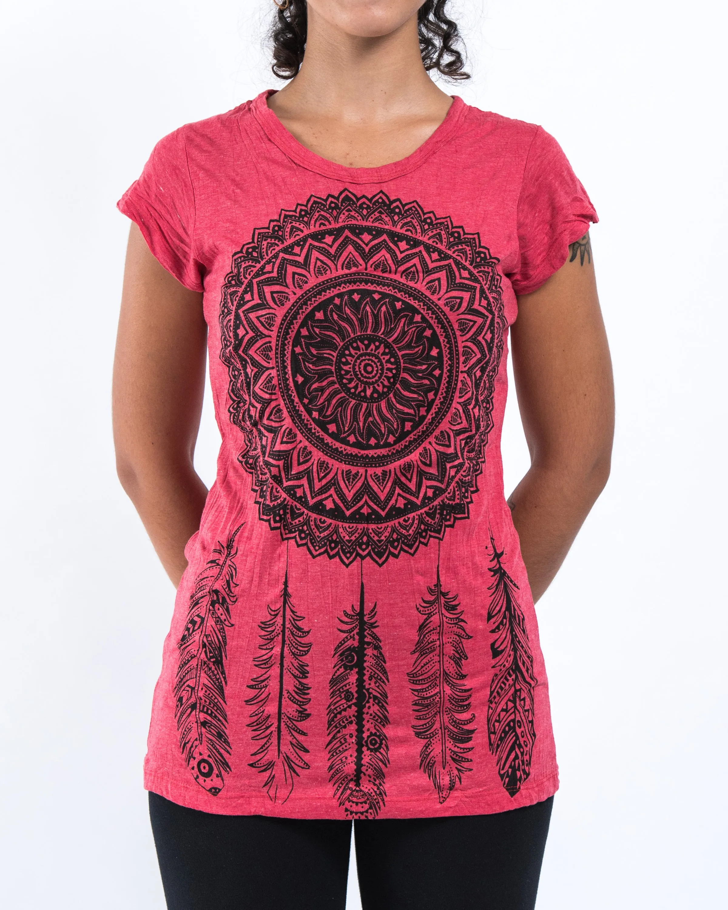 Womens Dreamcatcher T-Shirt in Red