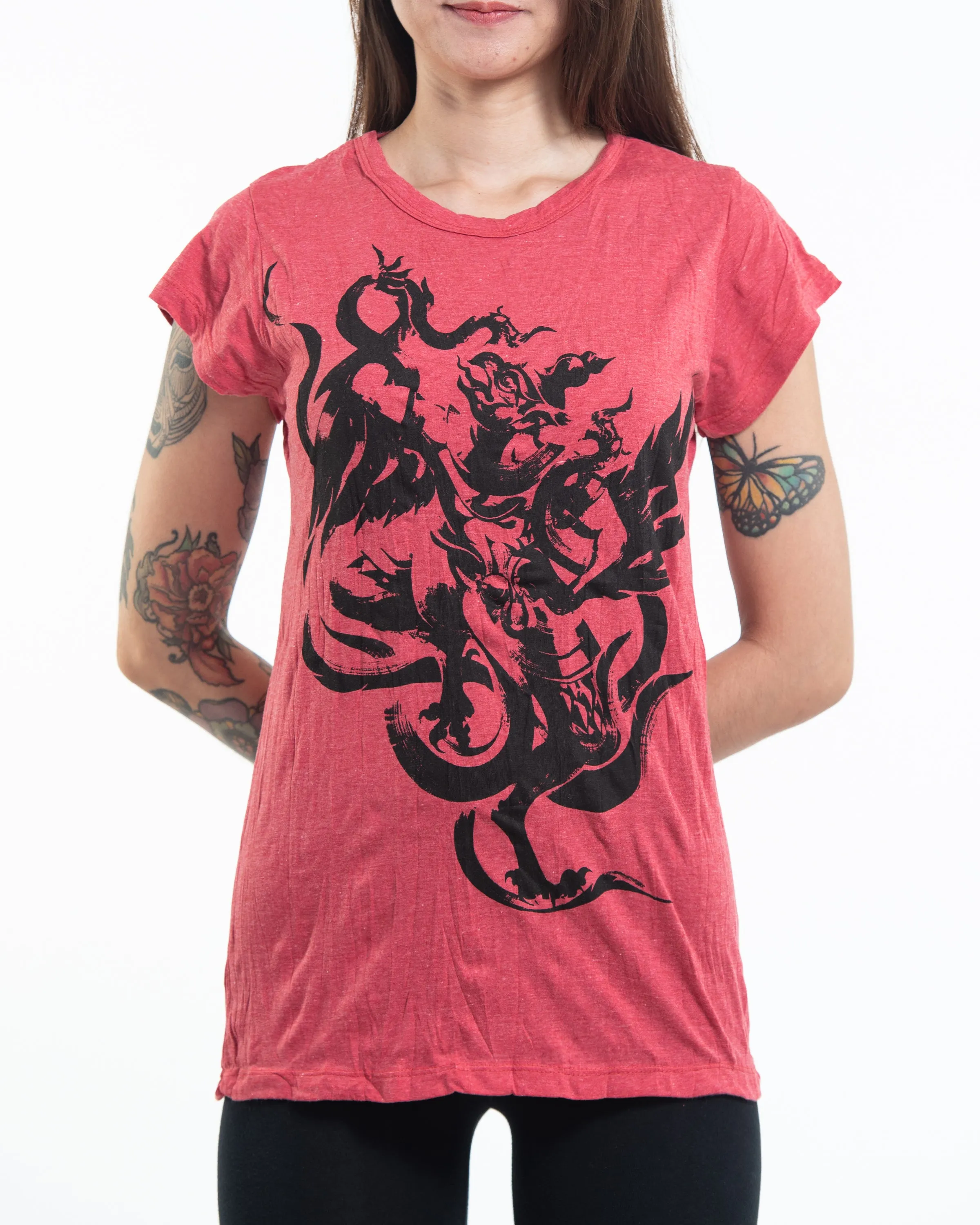Womens Garuda T-Shirt in Red